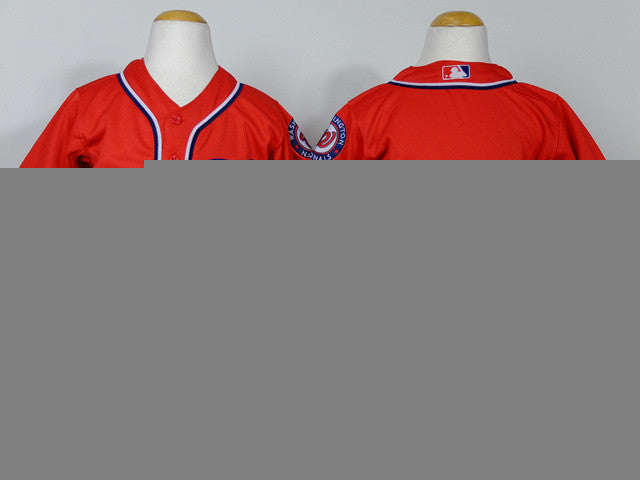 Custom Washington Nationals red jersey