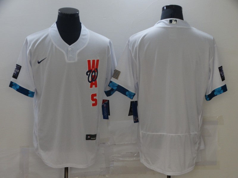 Custom Washington Nationals white All-Star jersey