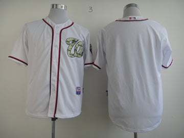 Blank White Washington Nationals camo Camo jersey