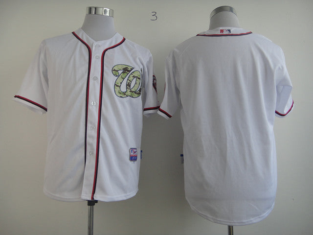Blank White Washington Nationals camo Camo jersey
