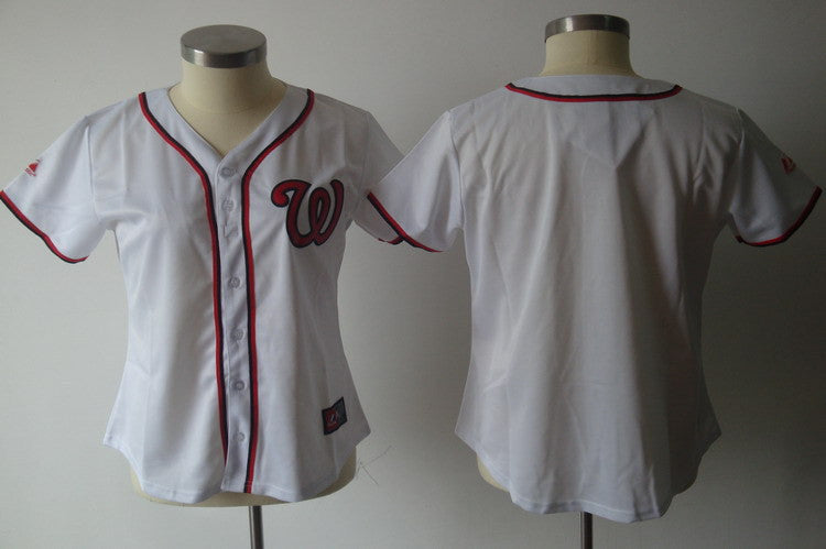 Custom Washington Nationals white jersey