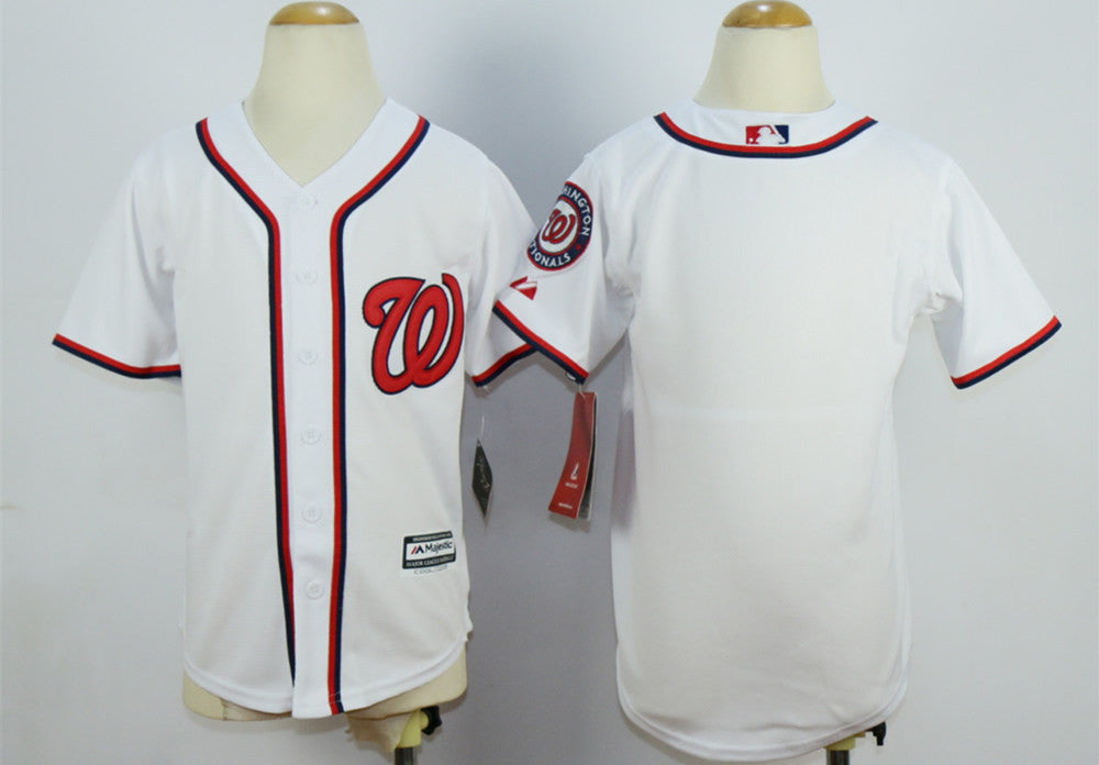 Custom Washington Nationals white jersey