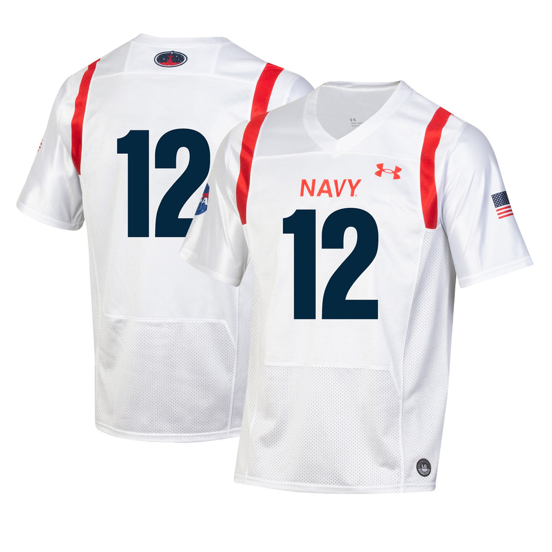 Under Armour Navy Midshipmen white jersey