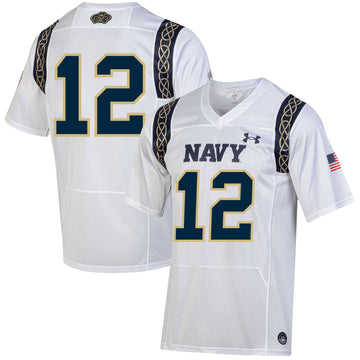 Under Armour Navy Midshipmen white Classic jersey