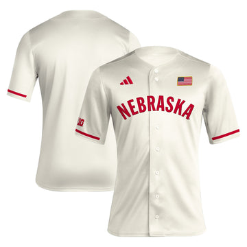 Nebraska Huskers cream jersey