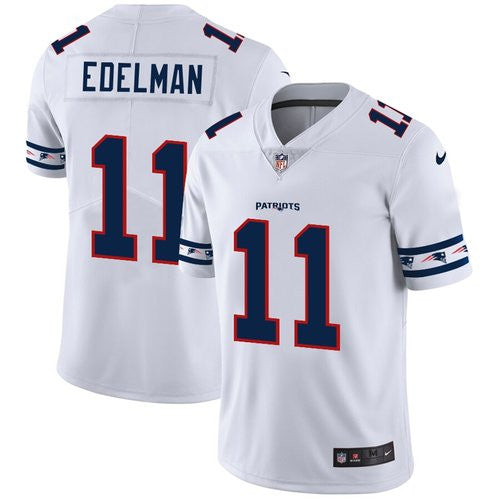 Julian Edelman New England Patriots white Vapor jersey