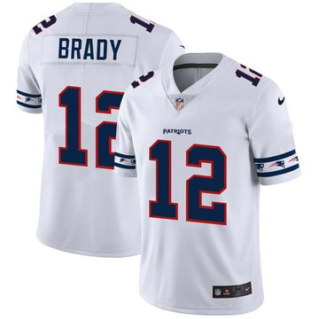Tom Brady New England Patriots white Limited jersey