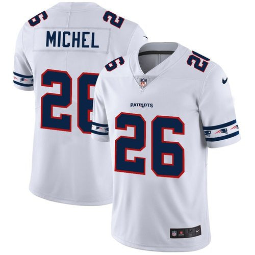 Sony Michel New England Patriots white Limited jersey
