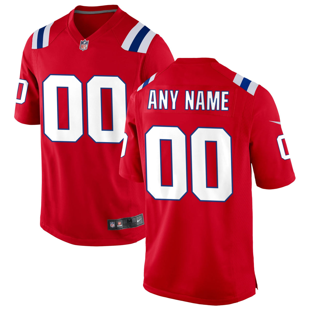 New England Patriots red Alternate jersey