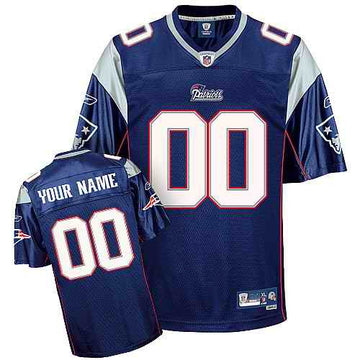 Custom New England Patriots blue jersey