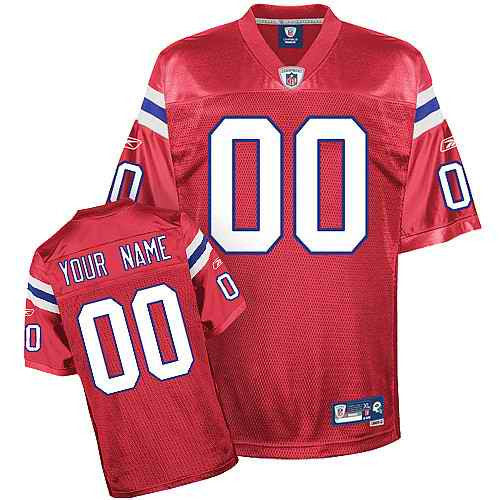 Custom New England Patriots red jersey
