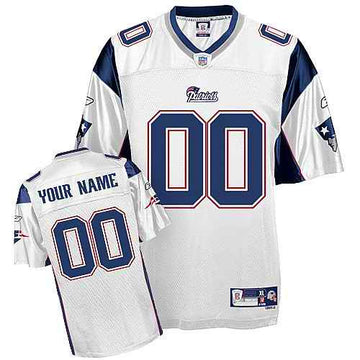 Custom New England Patriots white jersey