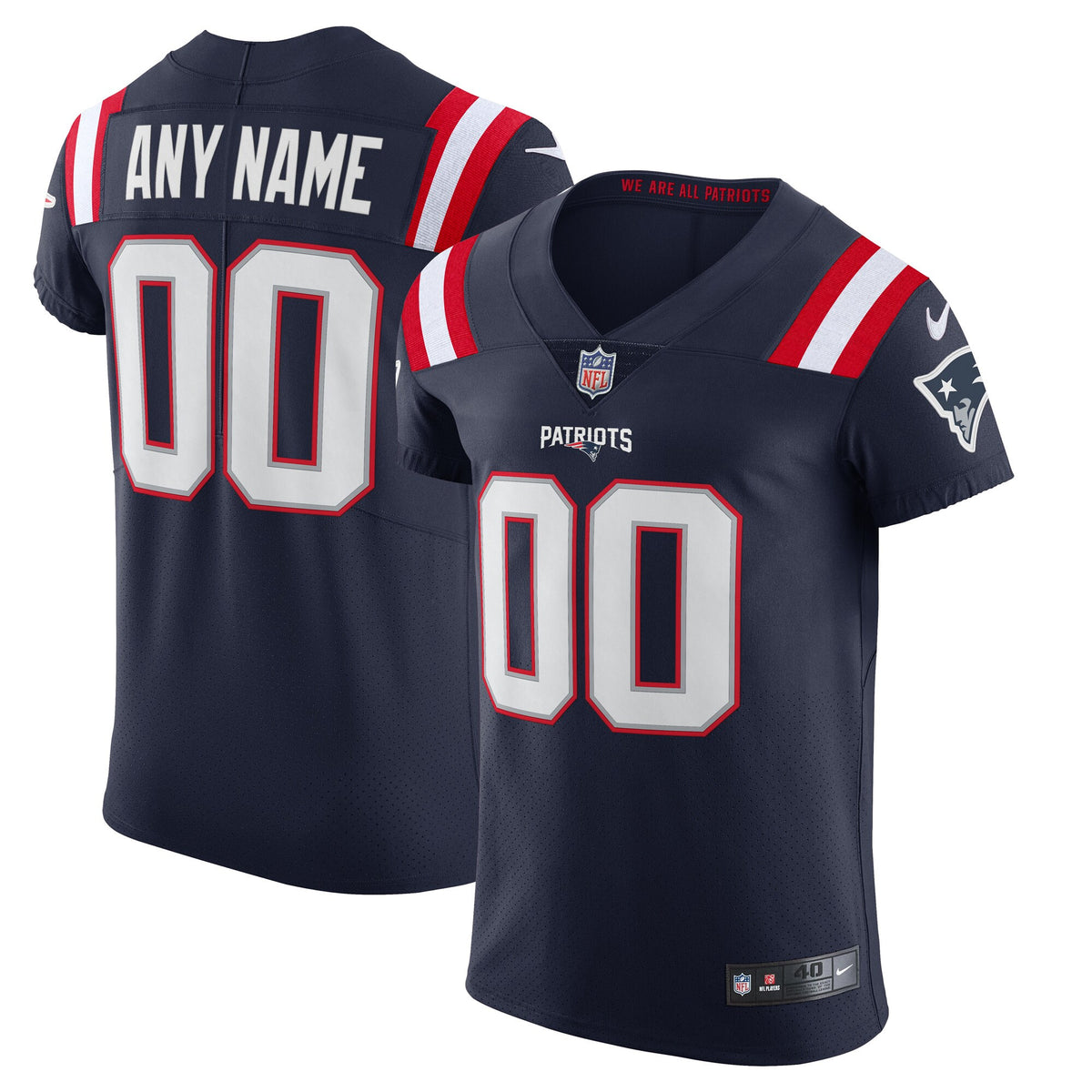 New England Patriots navy Vapor jersey