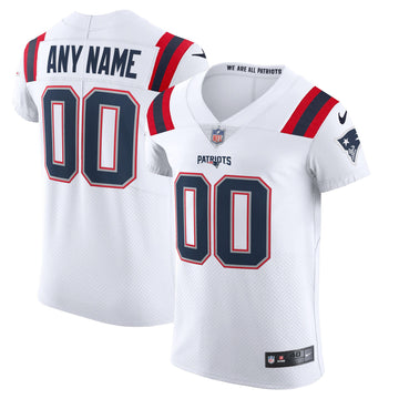 New England Patriots white Vapor jersey