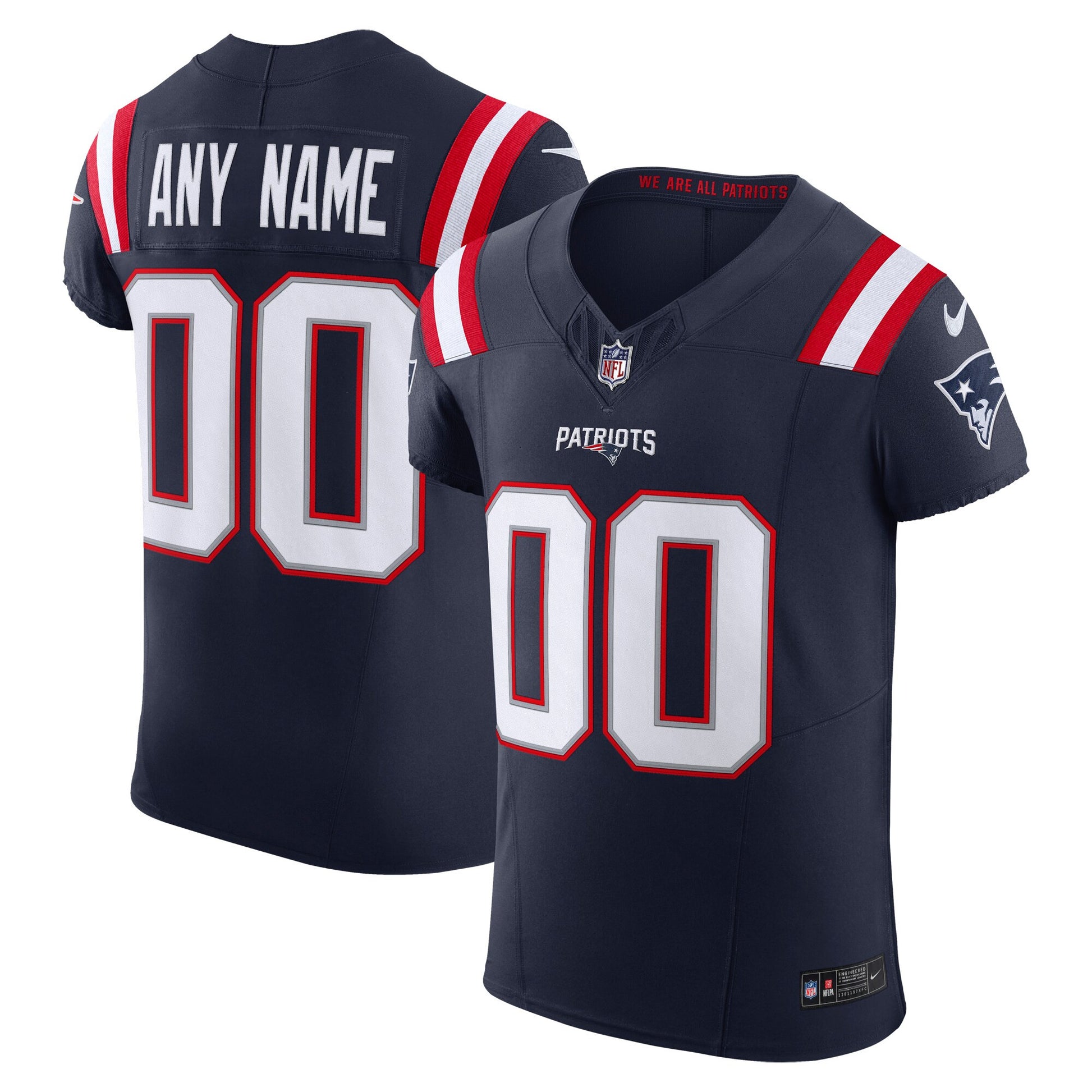 New England Patriots navy Vapor jersey