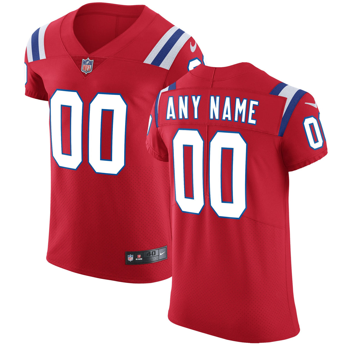 New England Patriots red Vapor jersey