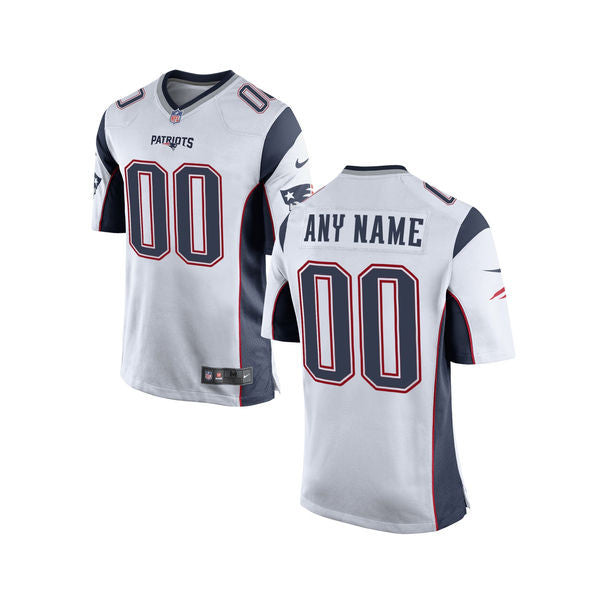 New England Patriots white Game jersey