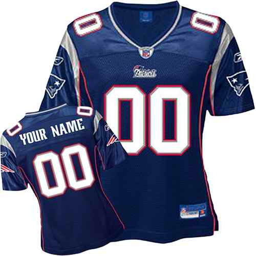 Custom New England Patriots blue jersey
