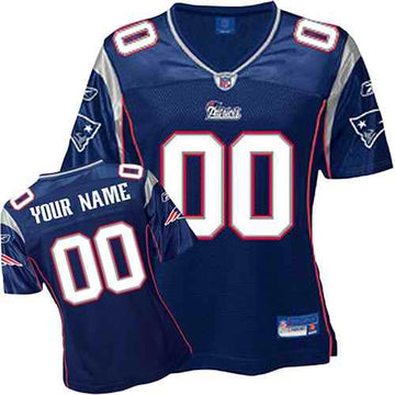 Custom New England Patriots blue jersey