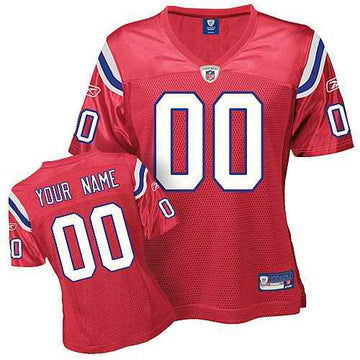Custom New England Patriots red jersey
