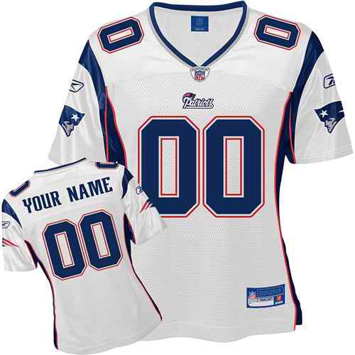 Custom New England Patriots white jersey