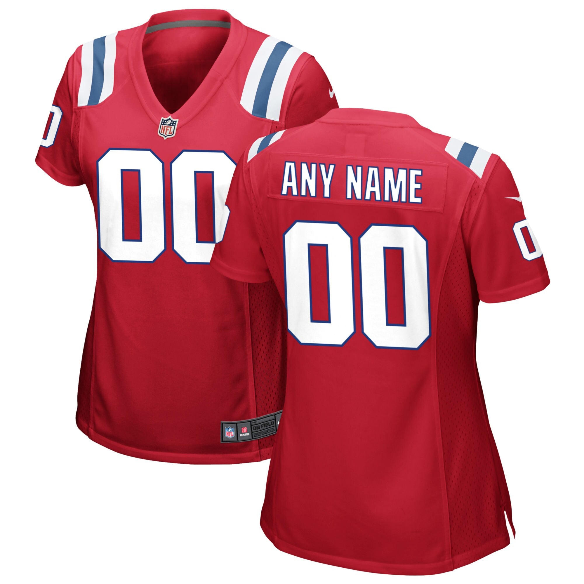 New England Patriots red Alternate jersey