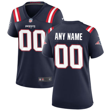 Custom New England Patriots navy jersey