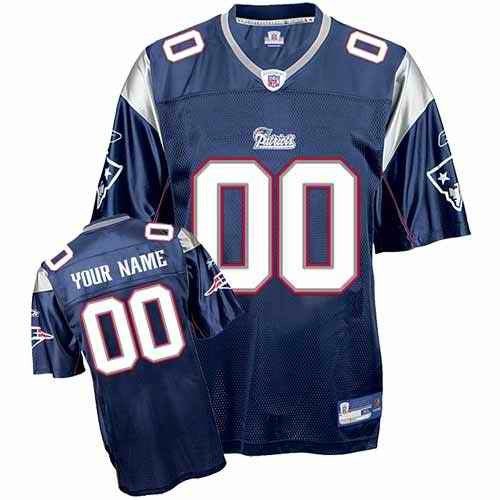 Custom New England Patriots blue jersey