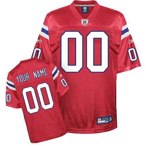 Custom New England Patriots red jersey