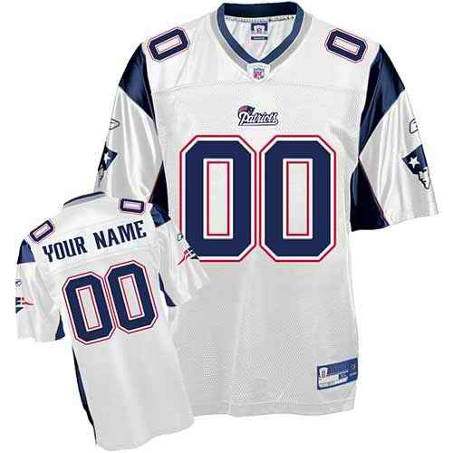 Custom New England Patriots white jersey