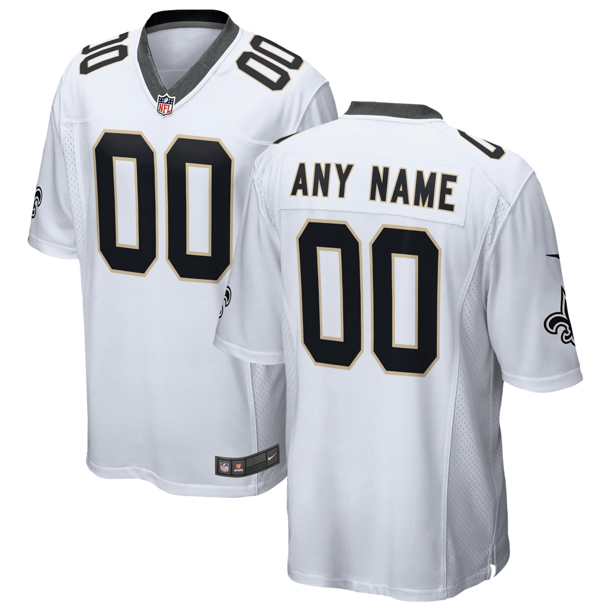 New Orleans Saints white jersey
