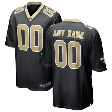 Custom New Orleans Saints black jersey