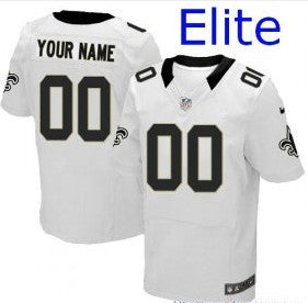 Custom New Orleans Saints white Elite jersey