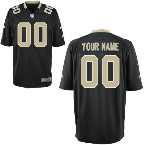 Custom New Orleans Saints black Game jersey