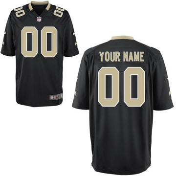 Custom New Orleans Saints black Game jersey