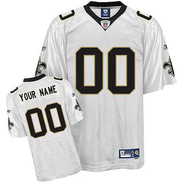 Custom New Orleans Saints white jersey