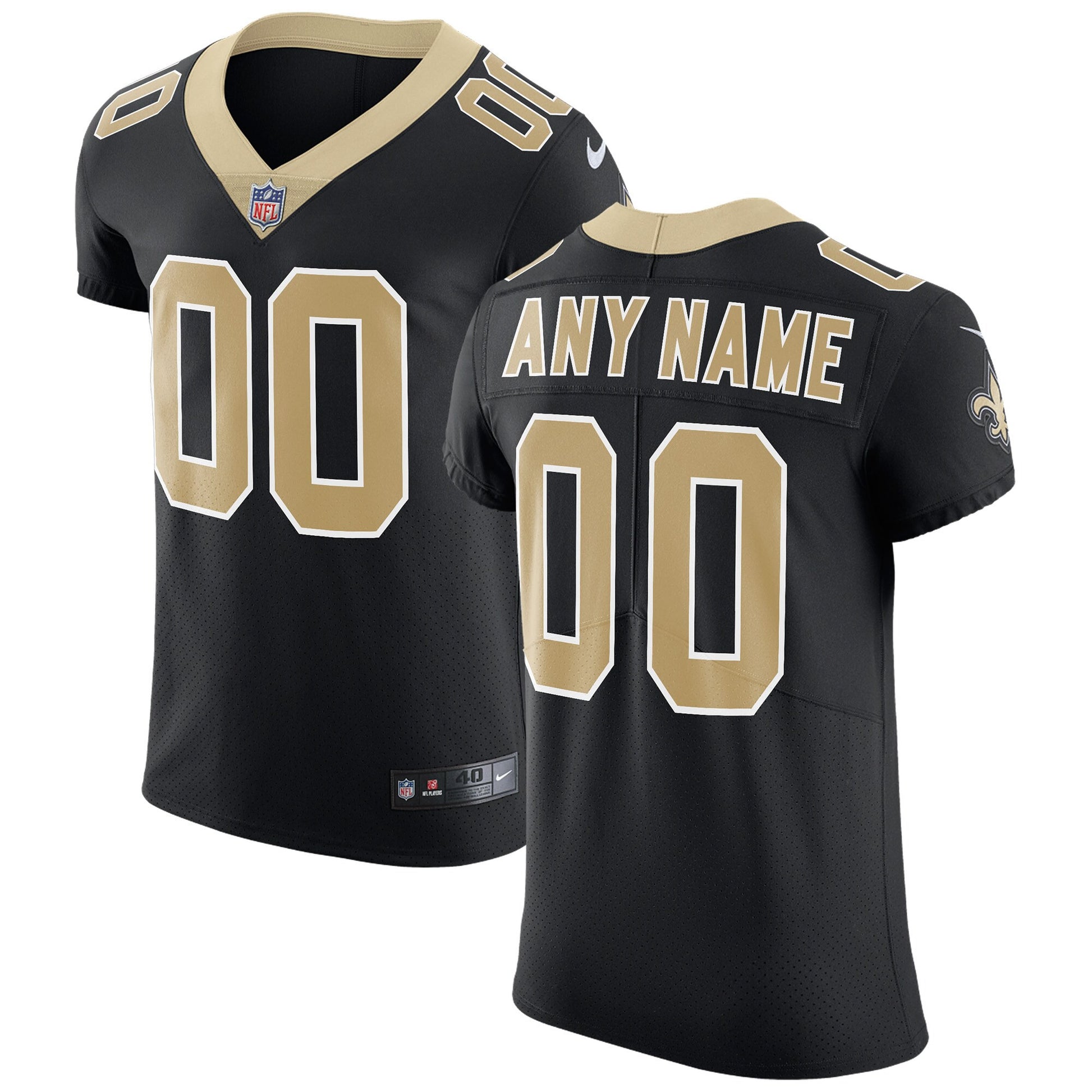 New Orleans Saints black Vapor jersey
