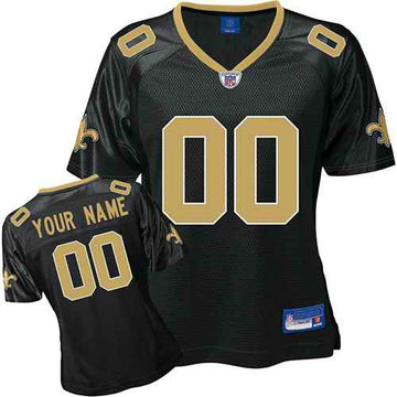 Custom New Orleans Saints black jersey