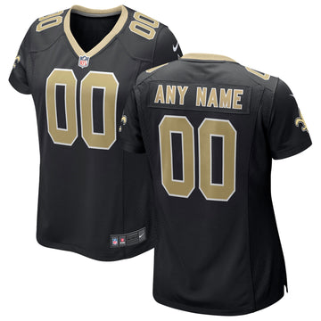 Custom New Orleans Saints black jersey