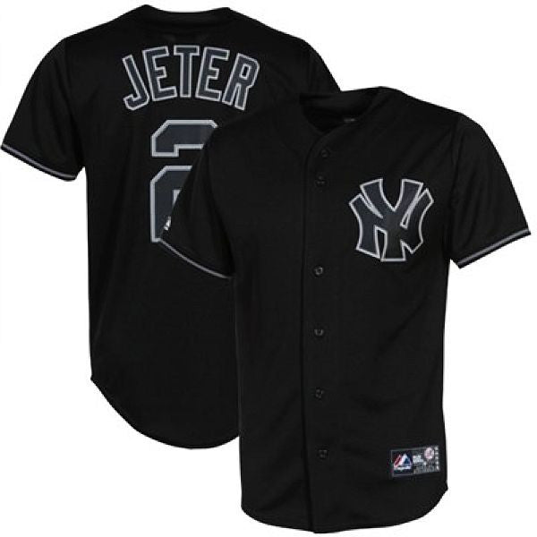 New York New York 2 Jeter black Fashion jersey