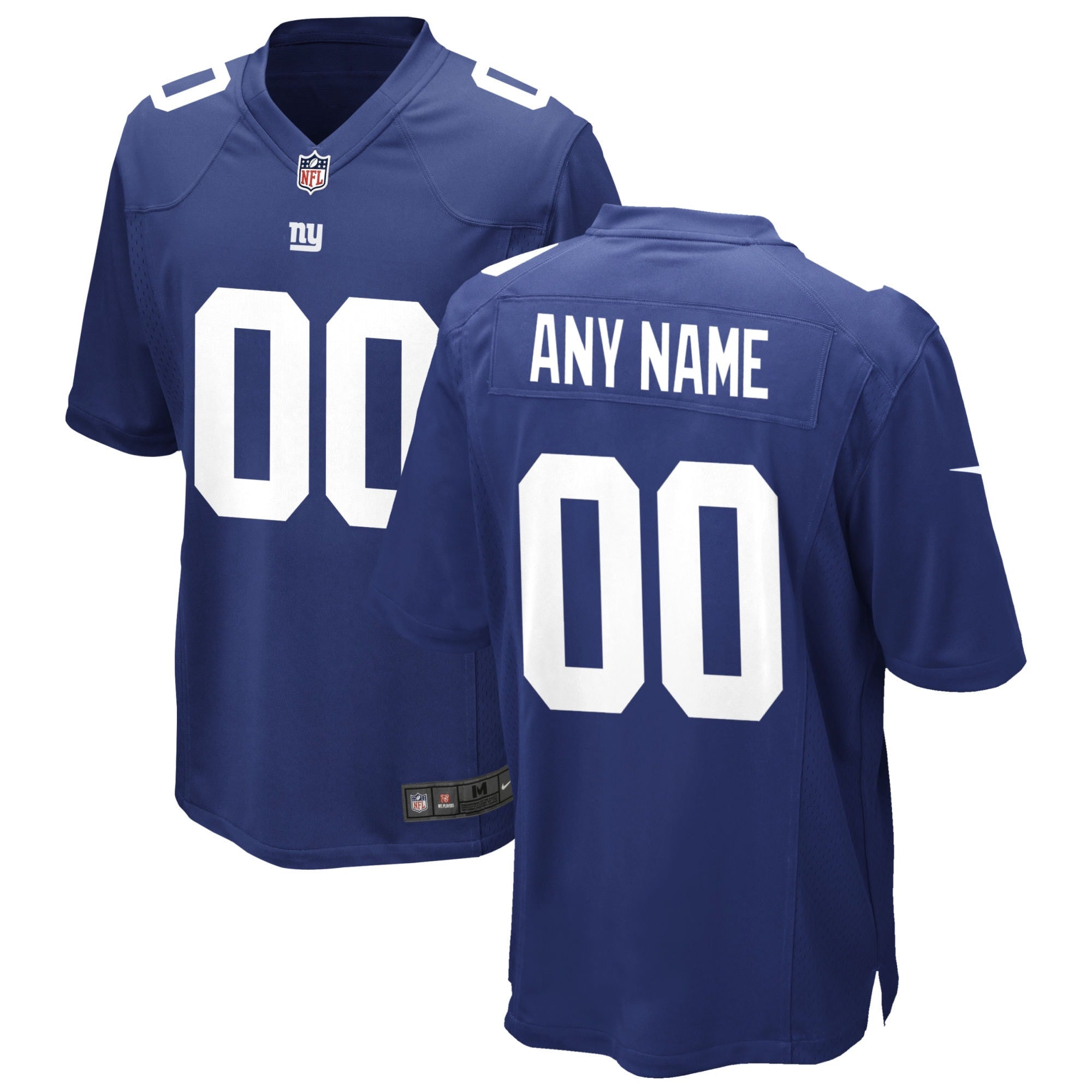 Custom New York Giants royal jersey