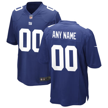 Custom New York Giants royal jersey