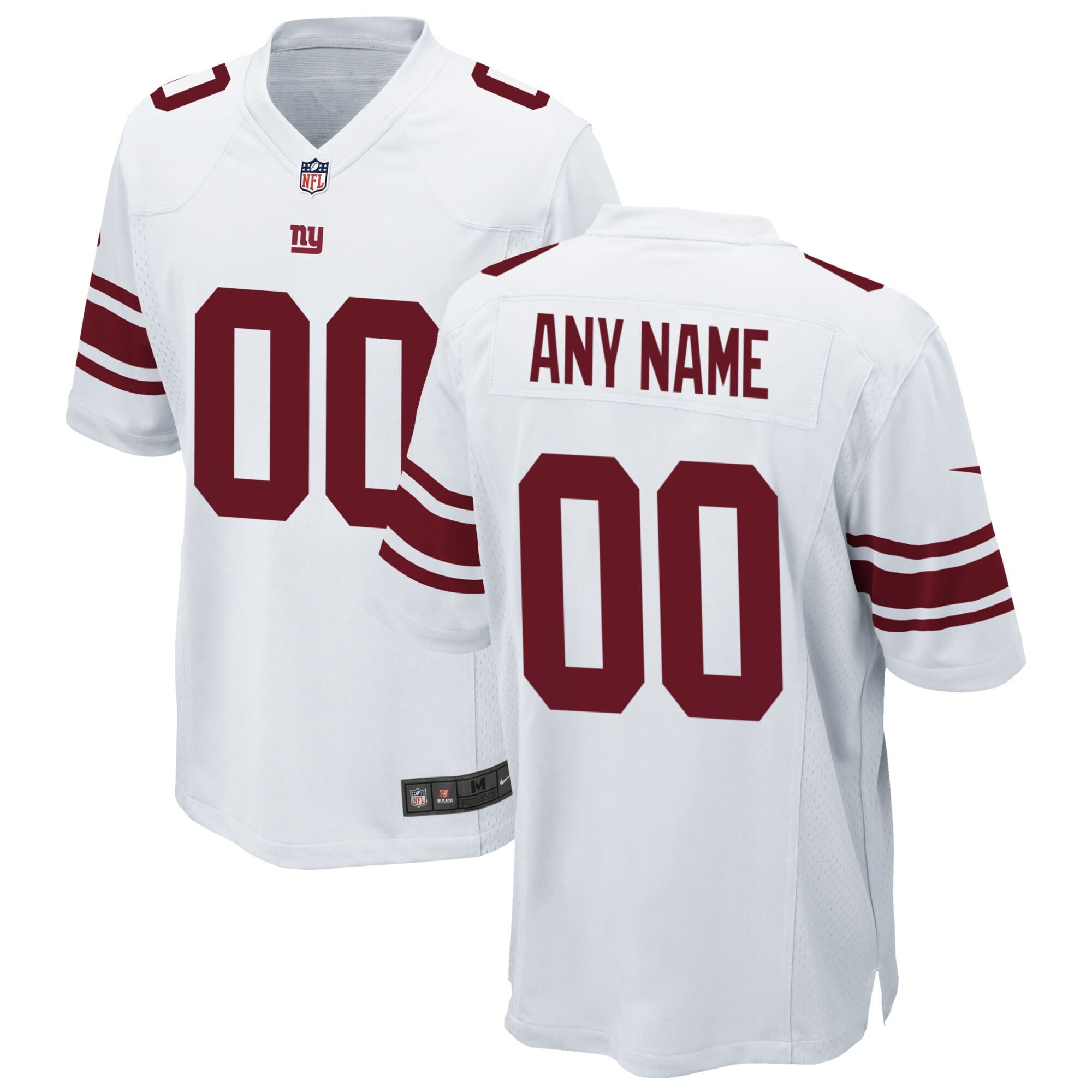 Custom New York Giants white jersey