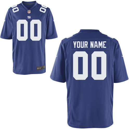 Custom New York Giants blue Game jersey