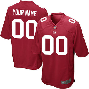 Custom New York Giants red Game jersey