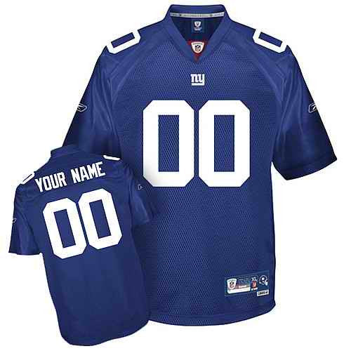 Custom New York Giants blue jersey