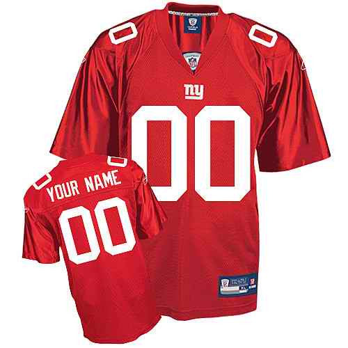 Custom New York Giants red jersey