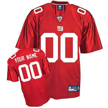 Custom New York Giants red jersey