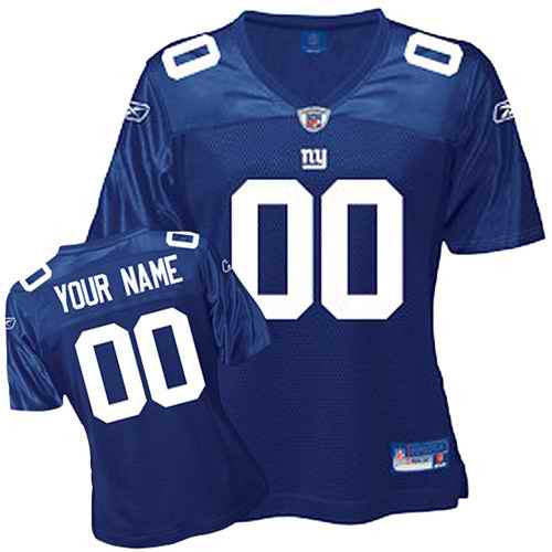Custom New York Giants blue jersey
