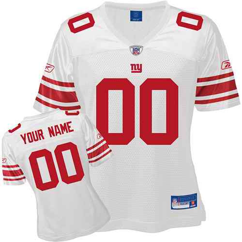 Custom New York Giants white jersey